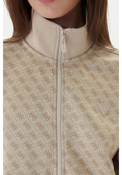 Guess Maya 4g Tam Fermuarlı Kadın Çok Renkli Sweatshirt V6rq08k2042-fnn0 Çok Renkli
