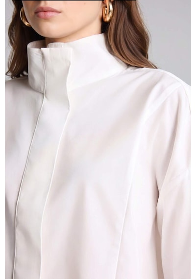 Defacto %100 Pamuk Regular Fıt Poplin Uzun Kollu Ecru Tunik H0675ax26sper105 Ekru-er105