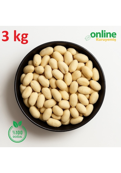 Fıstık İçi Çiğ Zarsız Beyaz Şak Fıstık 3 KG