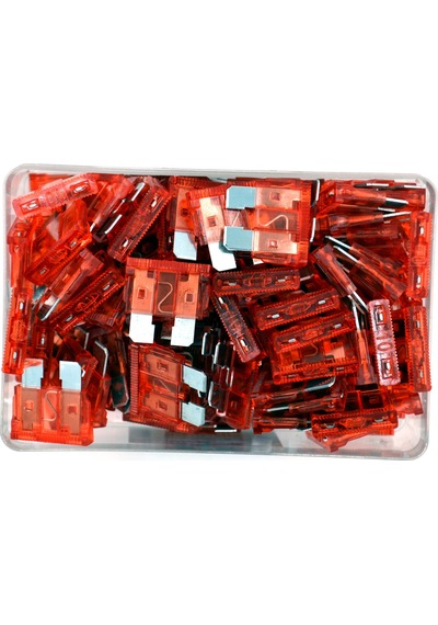 Adam 10a Kırmızı 12v - 32v Dc Standart Oto Bıçak Sigorta 100 Adet
