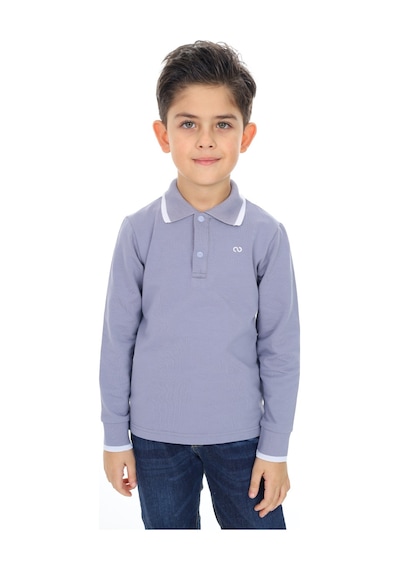 Toontoy Kids Toontoy Erkek Çocuk Nakışlı Tişört Koyu Gri