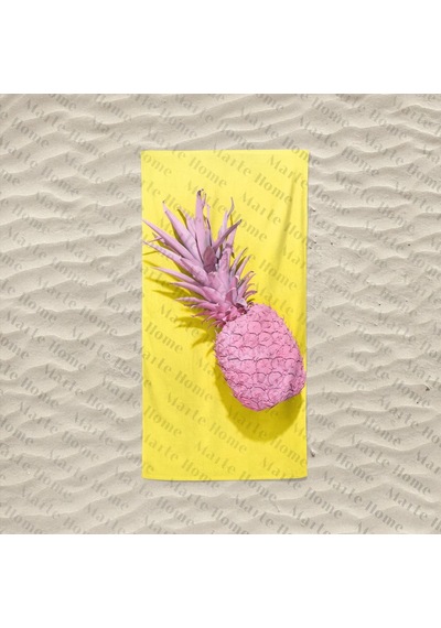 Marte Home Marte Home Ananas Baskılı Plaj Havlusu