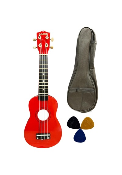 54 Cm Soprano Kırmızı Ukulele Kılıf Ve Pena Dahil