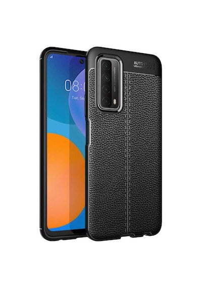 Huawei P Smart 2021 Kılıf Şık Tasarım Silikon Kılıf Siyah