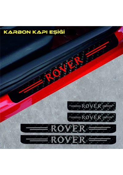 Rover 620 İçin Uyumlu Aksesuar Oto Kapı Eşiği Sticker Karbon 4 Adet