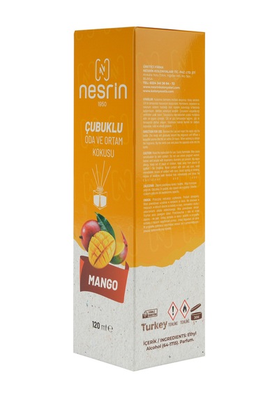 Nesrin 120 Ml Cam Kutulu Bambu Koku Mango - 8690352728213c