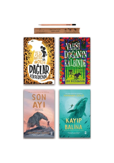 Genç Timaş Kayıp Balina - Son Ayı - Dağlar Kükrediğinde - Vahşi Doğanın Kalbinde Set 4 Kitap