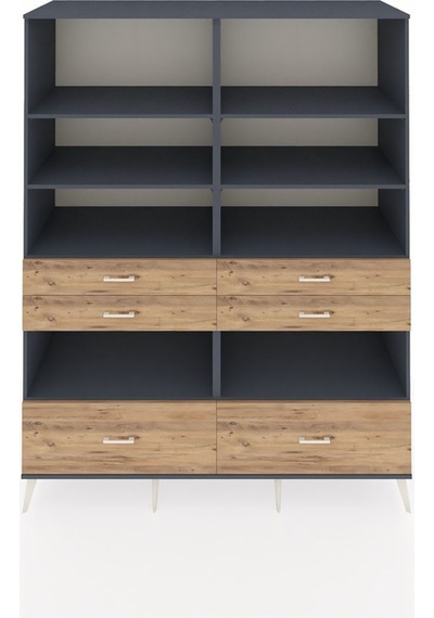 Kronos Gardrop 8 Raflı 6 Çekmeceli 176x59x221 Antrasit-antrasit/çam Antrasit/çam Kronos Gardrop 8 Raflı 6 Çekmeceli 176x59x221 Antrasit-antrasit/çam Antrasit/çam