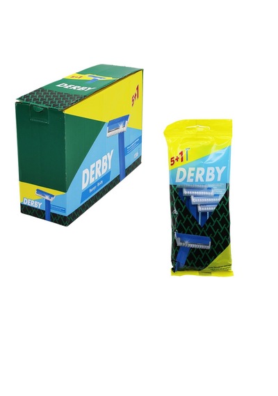 Derby Banyo - Body 5+1pcs X 12 Poşetli 72 Adet Saplı Jilet