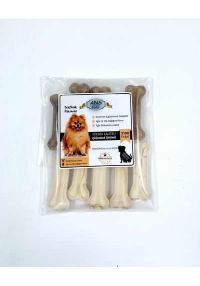Ans Premium Karışık Köpek Çiğneme Kemiği 7 CM 10'lu