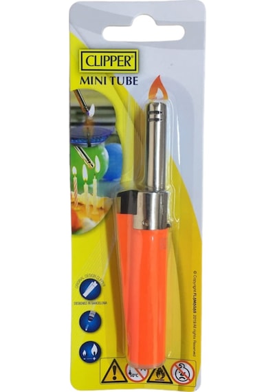 Clipper Mini Tube Mutfak Çakmağı Turuncu