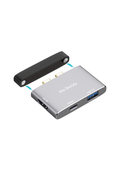 Apple Uyumlu MacBook Dual Usb-c Hub 4k Hdmı Usb 3.0 Pd Şarj Destekli Alüminyum Çoklayıcı