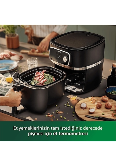 Philips HD9880/90 7000 Serisi Combi XXL Connected 8.3 LT Yağsız Airfryer Fritöz Philips HD9880/90 7000 Serisi Combi XXL Connected 8.3 LT Yağsız Airfryer Fritöz