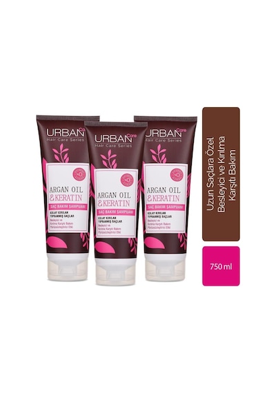 Urban Care Argan Yağı & Keratin Şampuan 3 x 250 ML