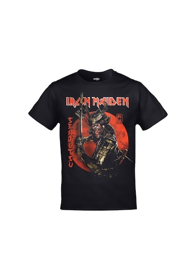 Kalic Studio Iron Maiden Senjutsu Album Ön Arka Baskılı Unisex Siyah Siyahorj6