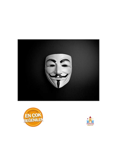 Vandetta Maskesi - V For Vendetta Plastik İpli Maske Diğer