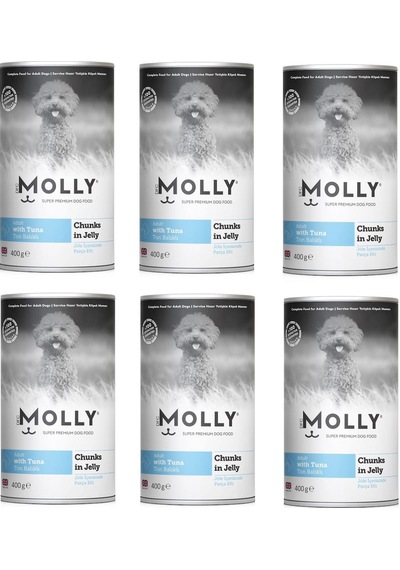 Molly Ton Balıklı Jöleli Köpek Konservesi 400 G X 6 Adet