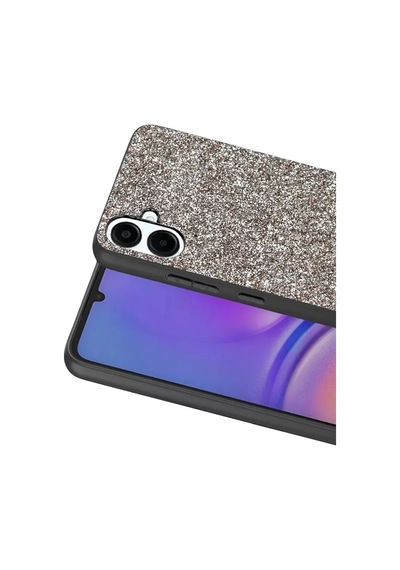 Onegif Samsung Galaxy A07 4g Bright Simli Kapak - Gümüş