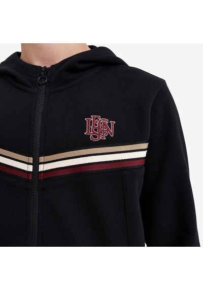 Lescon Siyah Çocuk Fermuarlı Kapüşonlu Sweatshirt 26n-3130