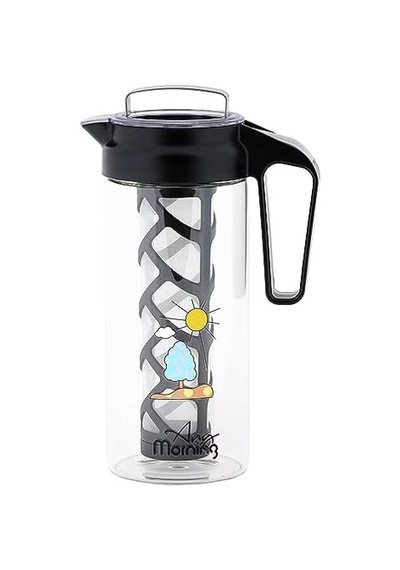 Any Morning 1300 Ml Sürahi, Borosilikat Cam Soğuk Çay Ve Kahve Demleme Cgj054