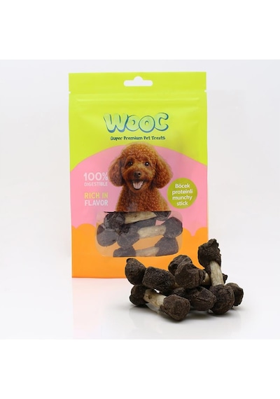 Wooc Böcek Proteinli Munchy Köpek Ödülü 75 Gr