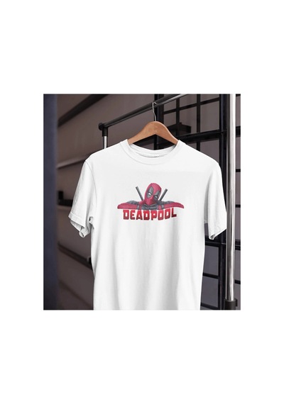 Tarzsokak Unısex Kadın Erkek Deadpool X-men Marvel Siyah Beyaz Tasarım Baskılı % 100 Pamuk T-shirt Tarzsokak Unısex Kadın Erkek Deadpool X-men Marvel Siyah Beyaz Tasarım Baskılı % 100 Pamuk T-shirt