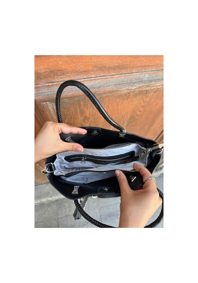 Just Polo Kadın Yeni Sezon Ayarlanabilir Askılı Çok Bölmeli Şık Tasarım El Ve Omuz Çantası Krem 66804829