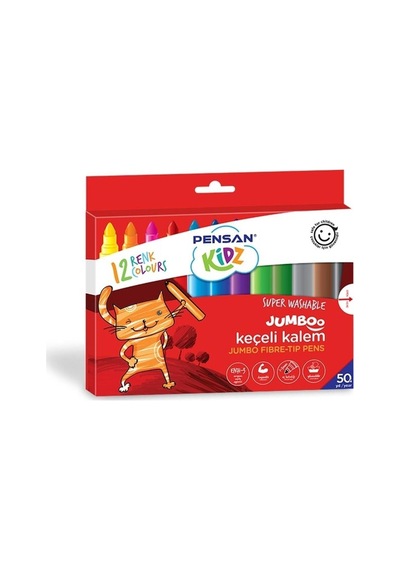 Keçeli Kalem Jumbo 12 Li