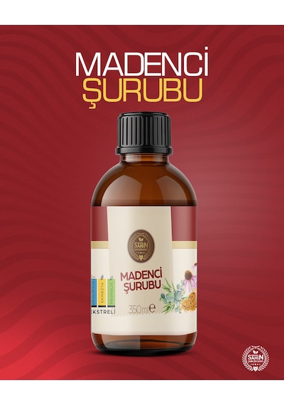 Madenci Şurubu Okaliptus Ekinezya Propolis Ekstreli Bitkisel Şurup 350ml