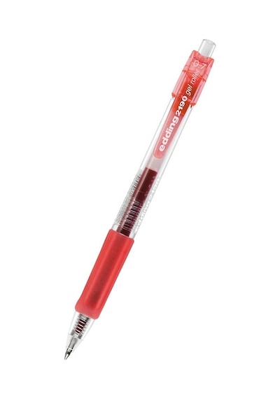 Edding Jelroller Üst Basmalı Kırmızı Renk e-2190