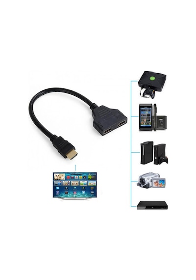 2 Port  Kablolu Hdmi Çoklayıcı Switch - 2 Giriş 1 Çıkış Çoğaltıcı