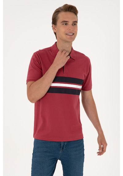 U.S. Polo Assn. Erkek Regular Fit Vişne Polo Yaka Tişört 50306808-VR223