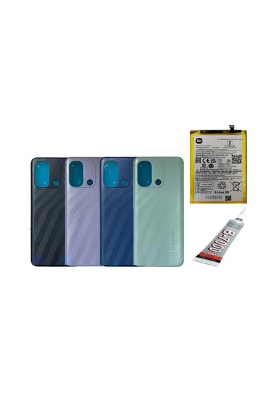 Redmi 12c Arka Batarya Kapağı ,batarya Ve B7000 Ya Mavi