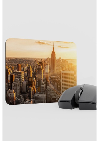 New York Amerika V2 22x18 Gaming Kauçuk Kaymaz Taban Mouse Pad Fare Altlığı