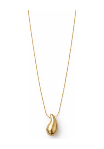 Damla Form Gold Renk Minimal Kolye Şık Ve Modern Tasarım Diğer