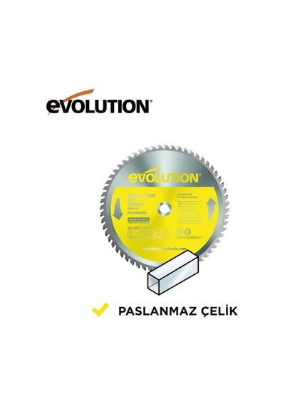 Evolution S355tct-90cs Paslanmaz Çelik Daire Testere Bıçağı, 355mm