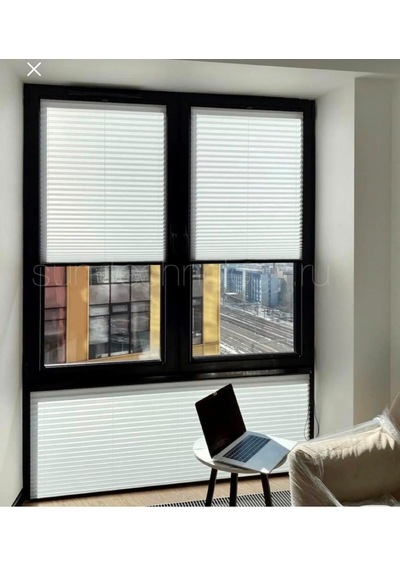 Beyaz Plise Perde - Cam Balkon Ve Pimapen Uyumlu Kancalı Veya Vidalı Montaj