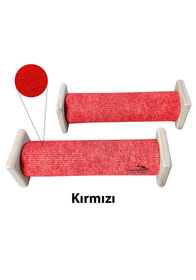 Barış Dizayn Doğal Portatif Tırmalama Makarası Halı Kaplamalı 25 CM 2 Adet