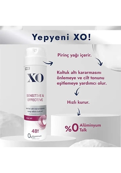 Xo Deodorant Sprey & Sensitive & Effective Kadin 150ml