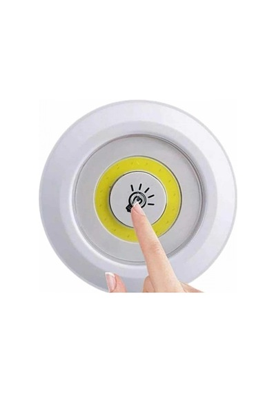 Kablosuz Kumandalı Led Spot Lamba Seti 3 Lü Paket Pilli Dolap İçi Mutfak Banyo Aydınlatma Diğer