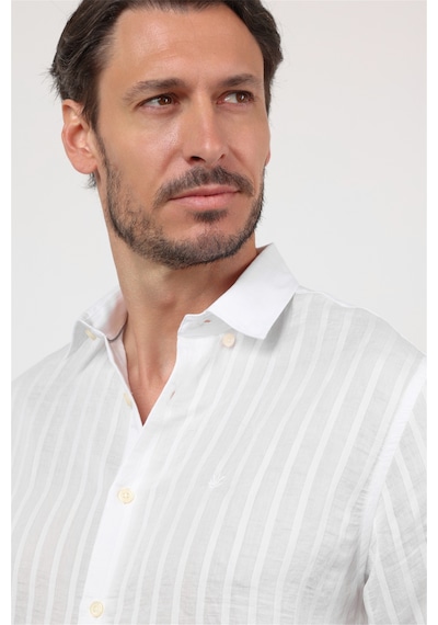 İmza Beyaz Düğmeli Yaka Uzun Kol Cepsiz Slim Fit Gömlek 1004260165 İmza Beyaz Düğmeli Yaka Uzun Kol Cepsiz Slim Fit Gömlek 1004260165