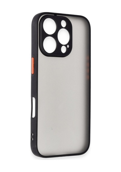 Apple iPhone Uyumlu 16 Pro - Kılıf Montreal Silikon - Kapak - Siyah