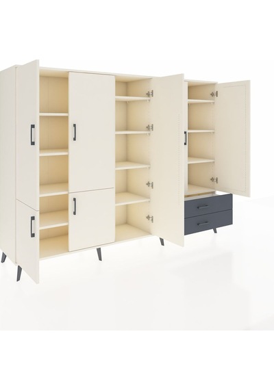 Hyperion Dolap 12 Raflı 2 Çekmeceli 7 Kapaklı 220x44x163 Aytaşı-a Aytaşı-aytaşı/antrasit Hyperion Dolap 12 Raflı 2 Çekmeceli 7 Kapaklı 220x44x163 Aytaşı-a Aytaşı-aytaşı/antrasit