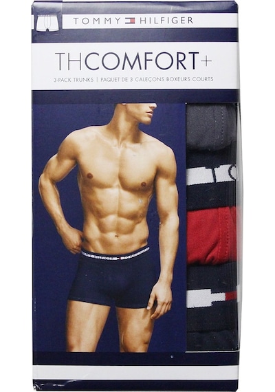 Tommy Hilfiger Tommy Hılfıger Comfort Erkek 3 Lü Boxer 09T3813 029 Çok Renkli
