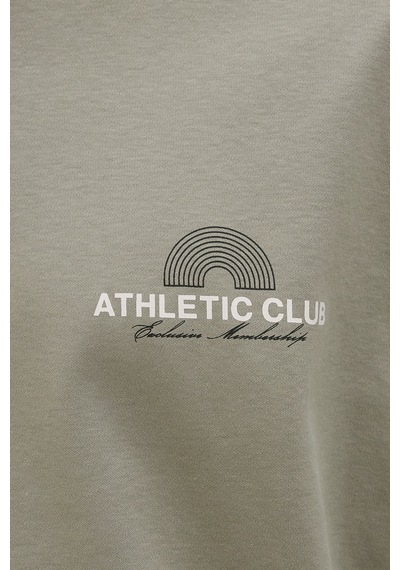 Jack & Jones Jcoathletıco Graphic Erkek T-shirt 12285727 Gri