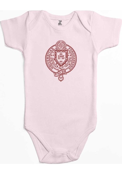 Zepplin Giyim Fordham University Logo Pembe Bebek Body Zıbın