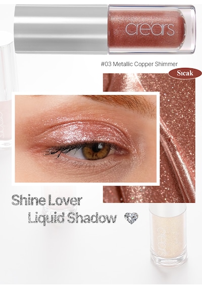 Cre'ars Shine Lover Liquid Shadow 03 Metallic Copper