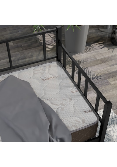 Doruk,daybed, Metal Karyola, Sedir Karyola, 90x200 Cm, Siyah Ren