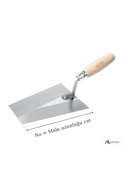 Skarp Duvarcı Malası 16 Cm Yay Çeliği Ahşap Saplı Duvar Sıva Mala