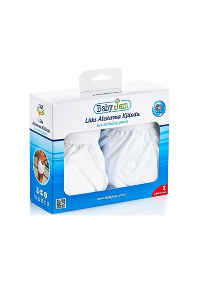 Baby Jem 2'li Alıştırma Külodu - Beyaz